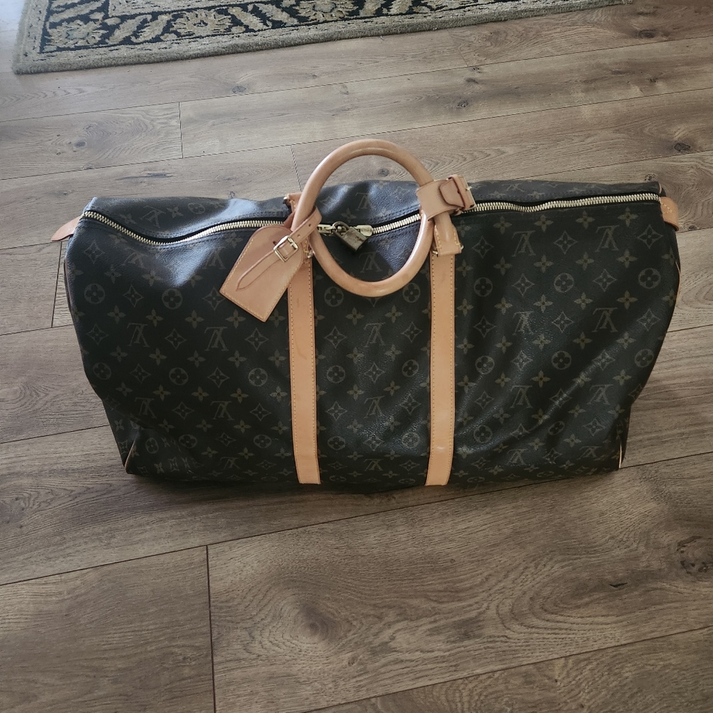 Louis Vuitton Monogram Brown Duffel Travel Bag